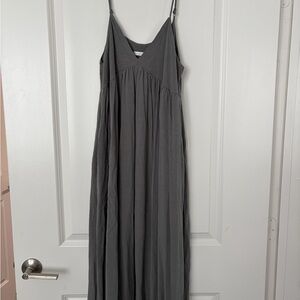 Becool Gray/Green Midi Babydoll Dress